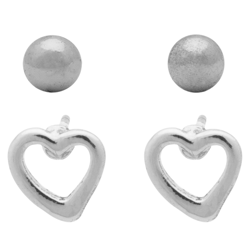 Rhodium Ball + Open Heart