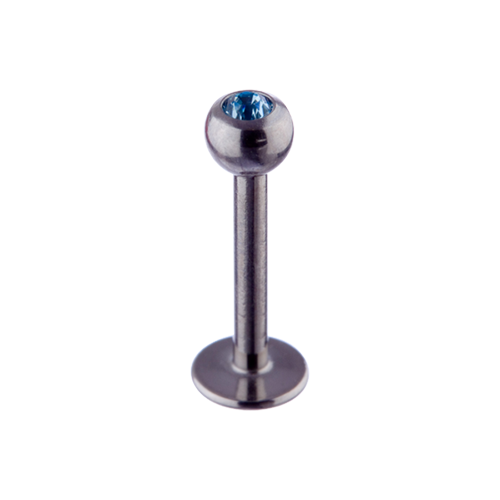 Micro Labret Aqua Jewel 1.2x8 Steel