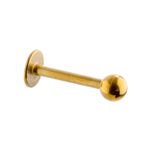 Micro Labret 1.2*8 Gold Steel