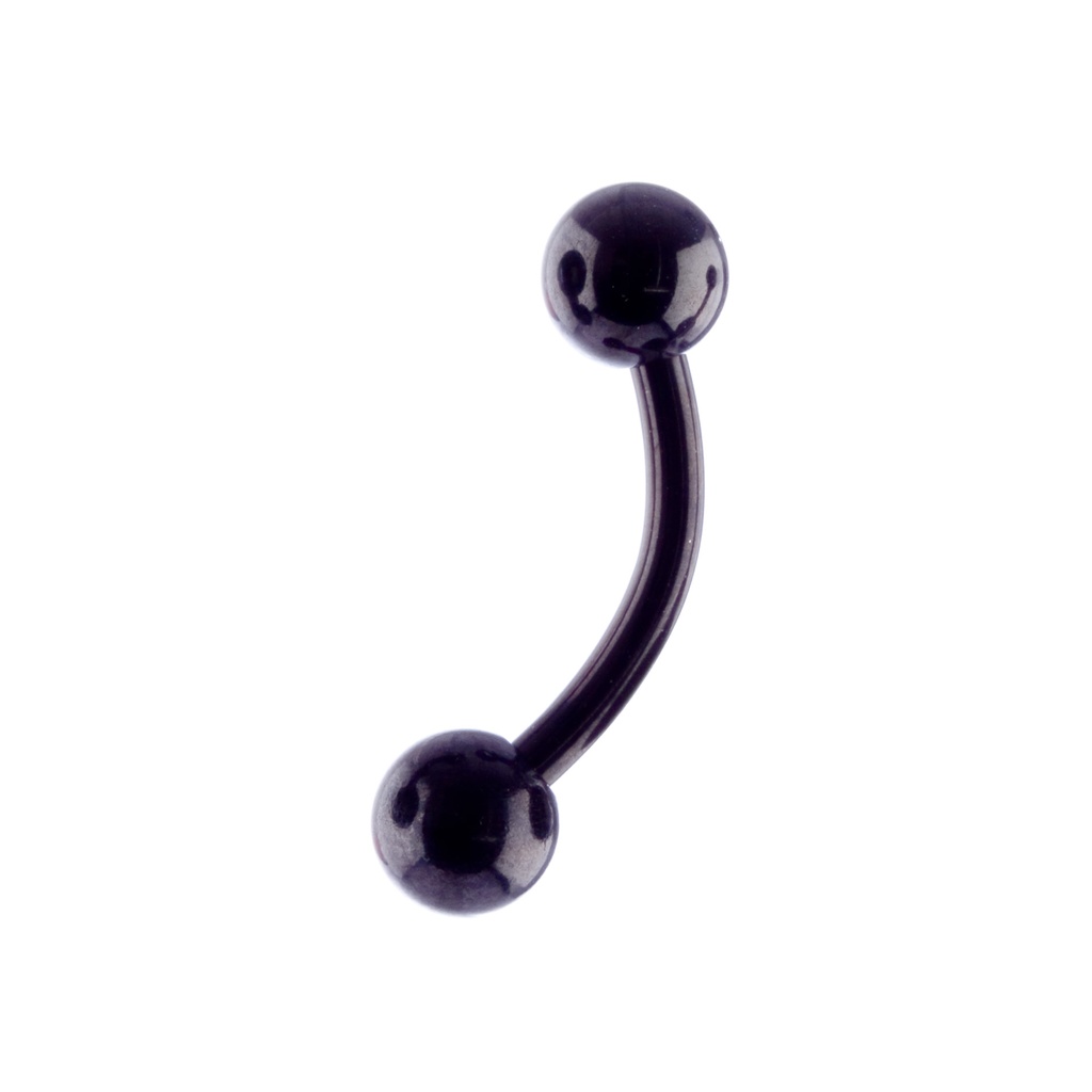 Banana 1.6 x 10mm 5mm Balls Black