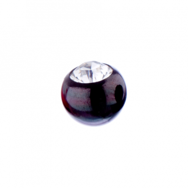 Jewel Thread Ball CC 1.6x5mm BK