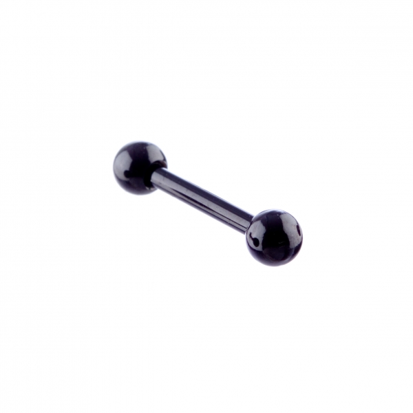 Micro Barbell 1.2 x 6mm Black Steel