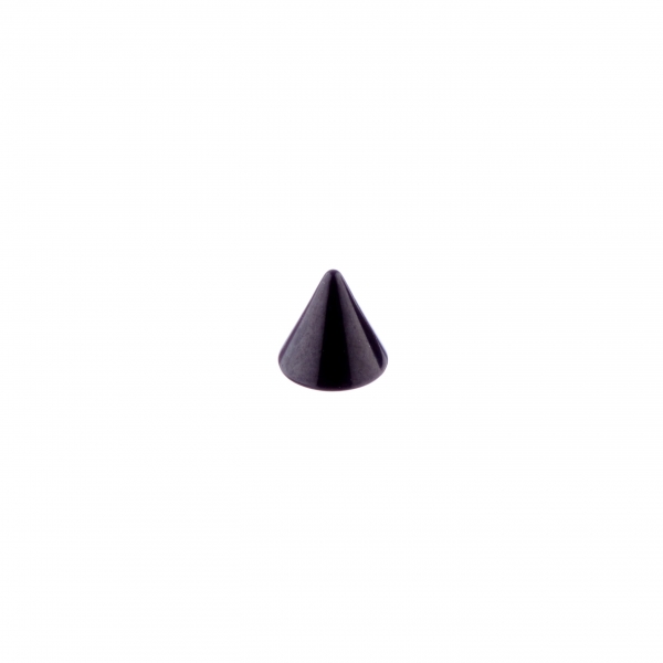 Micro Cone 1.2 x 3 x 3mm Bk Steel