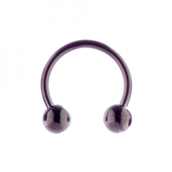 Circular Barbell 1.2 x 8mm Bk Steel