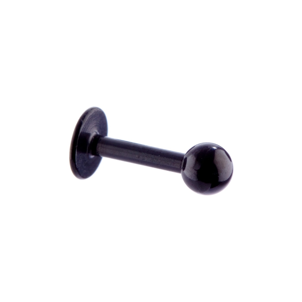 Labret 1.2 x 8mm Black Steel