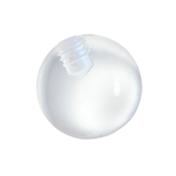 Ball 1.2 x 3mm Clear Fluro Acrylic