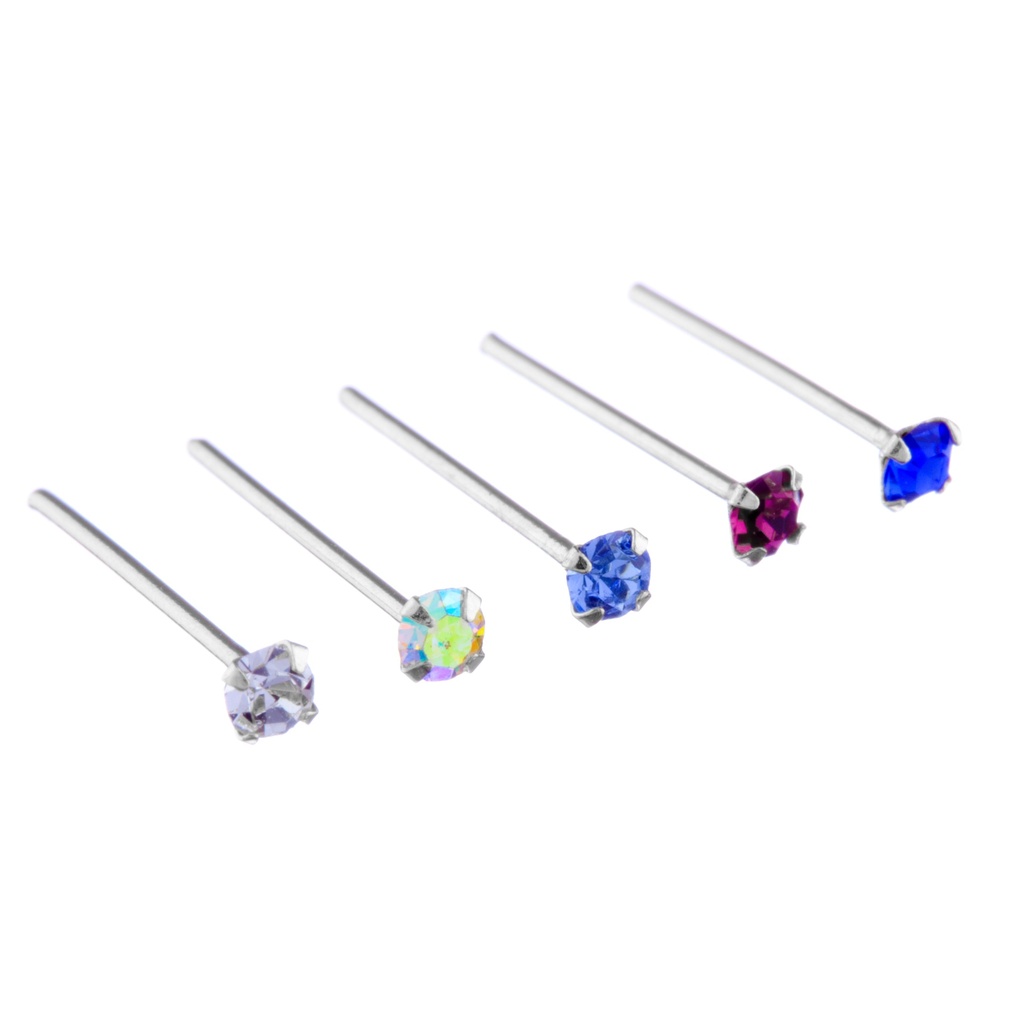 Nose Stud Claw Mixed Colour