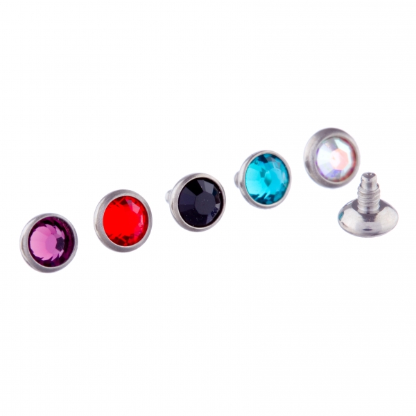 Disc(int) Jewelled 1.6x3mm Tit'm