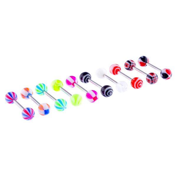 Barbell Fluro 1.6x14mm Acrylic