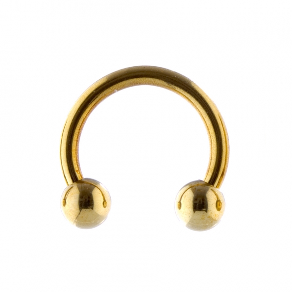 Circular 1.6 x 10mm Gold Steel