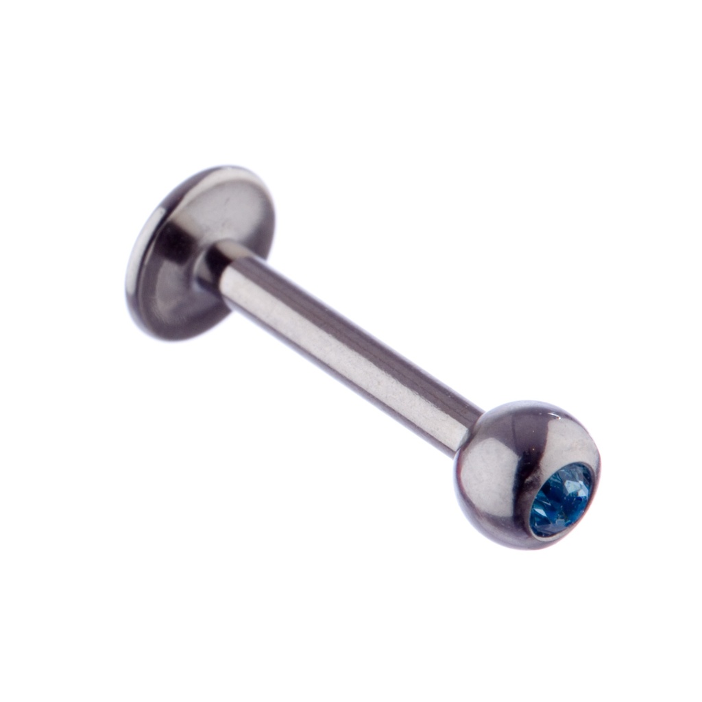 Micro Labret Aqua Jewel 1.2x8 Steel