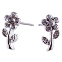 Silver Daisy with Crystals