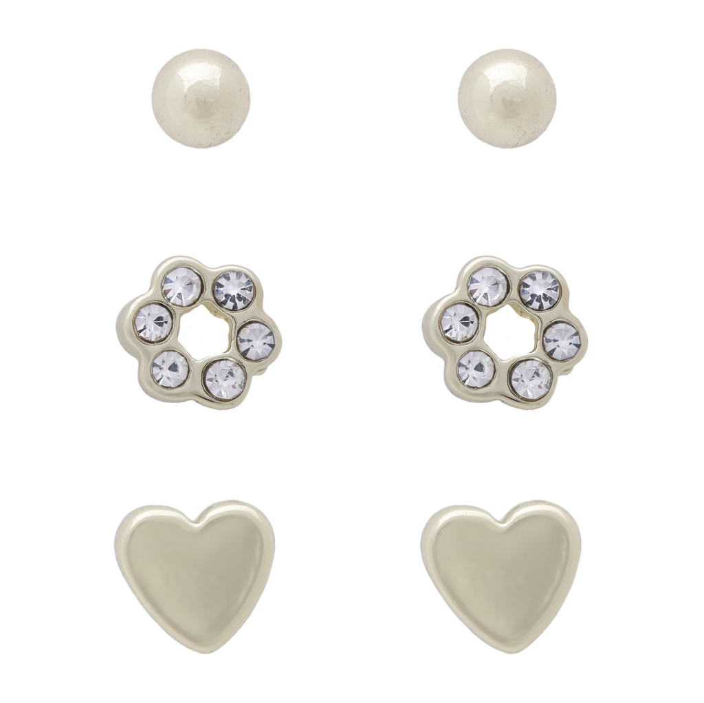 Gold Heart Flower Ball Set