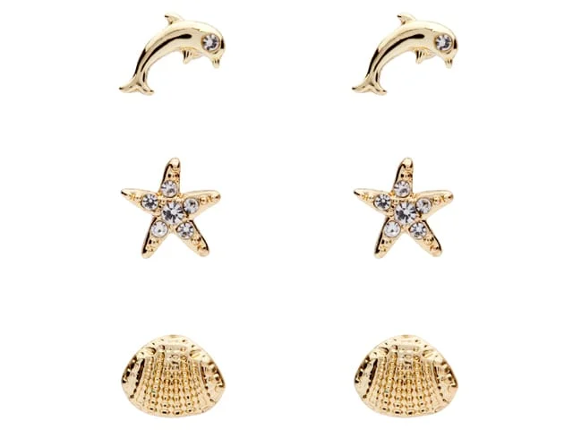 Gold Shell + Dolphin + Starfish