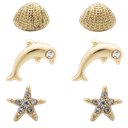 Gold Shell + Dolphin + Starfish