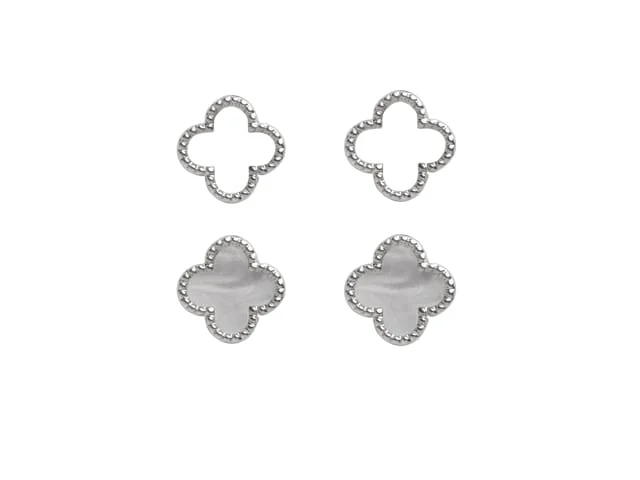 Silver Clover Set