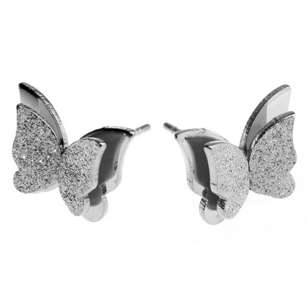 Steel Dble Wing Butterfly