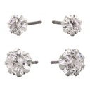 Stainless Dbl pack 3+4mm CZ