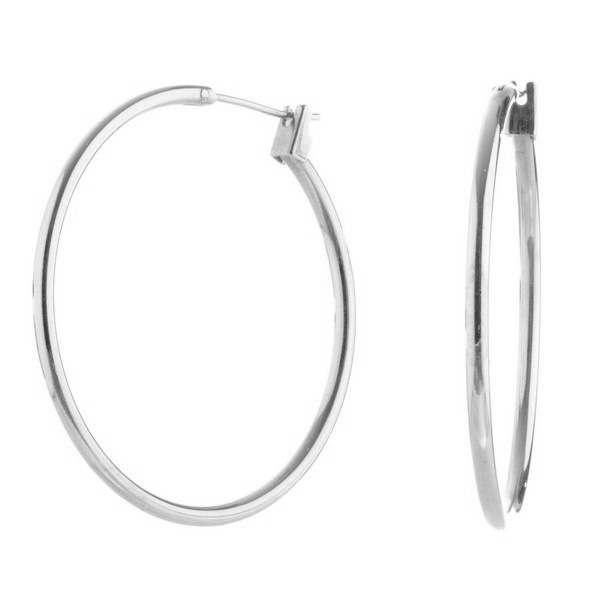 Silver X-Large Click Hoop