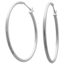 Silver X-Large Click Hoop