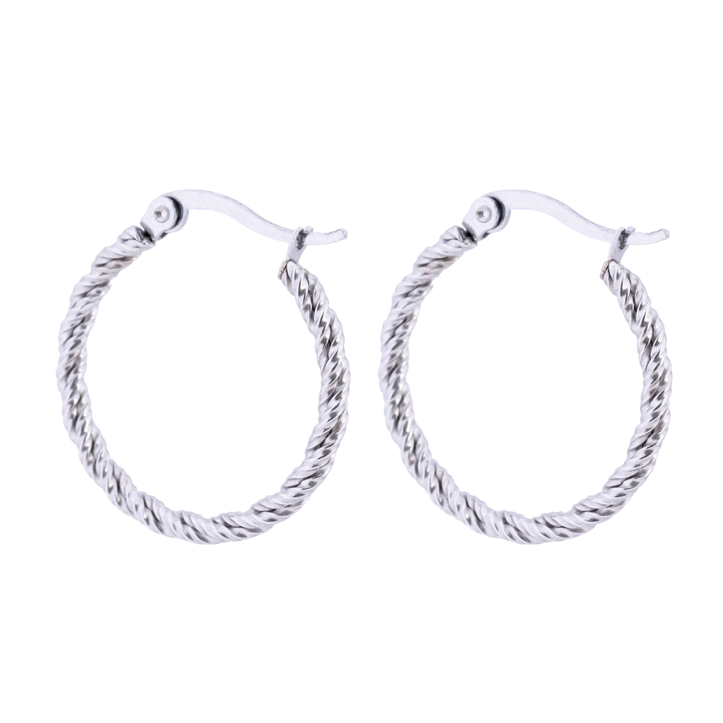 Silver Medium Rope Hoop