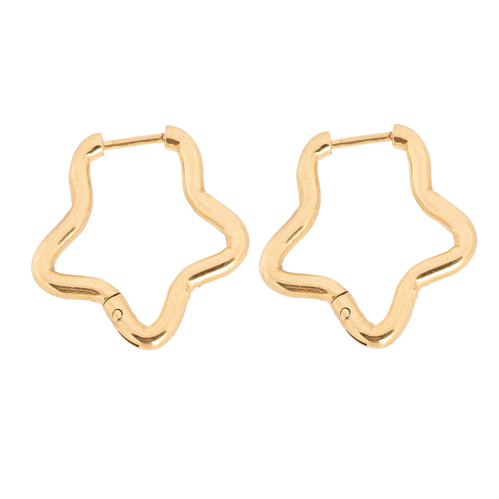 Gold Star Click Hoop