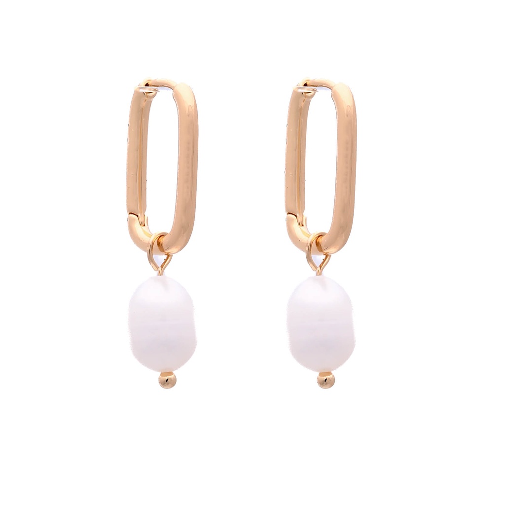 Gold Freshwater Pearl Drop