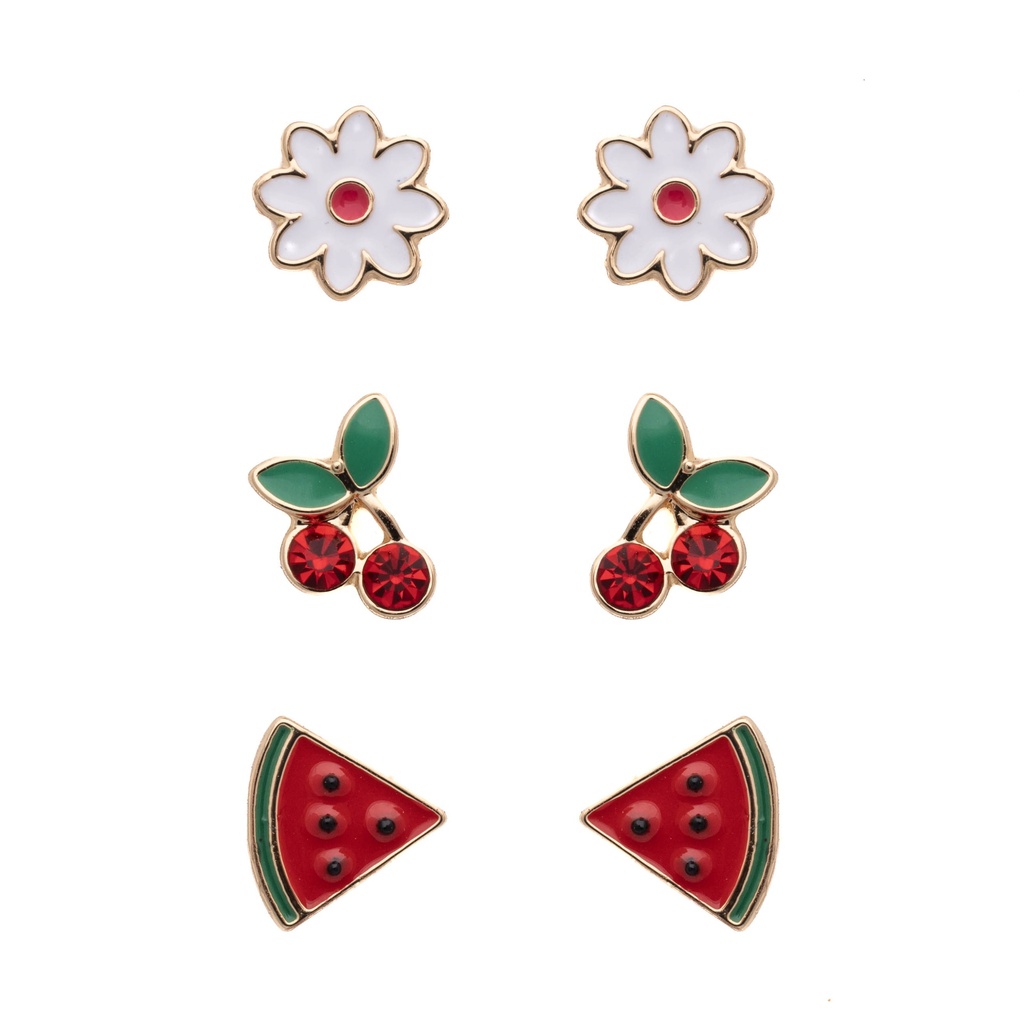 Gold Enamel Daisy Set