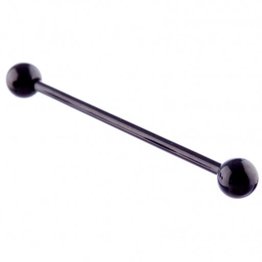 [BKBL1634 5] Barbell 1.6 x 34mm Black Steel