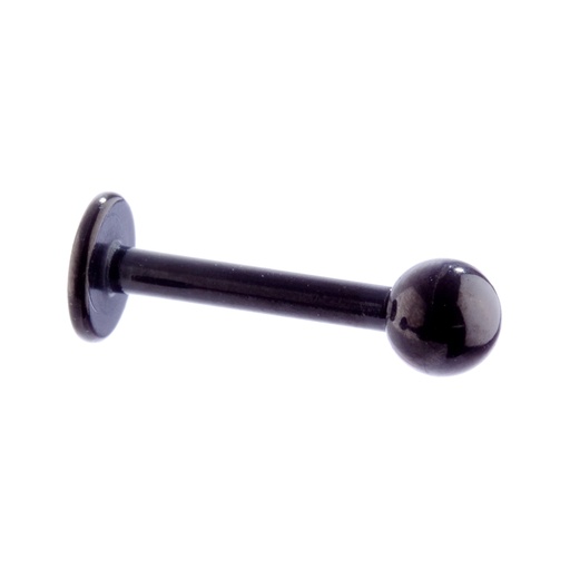 [BKLB1608 4] Labret 1.6 x 8mm Black Steel