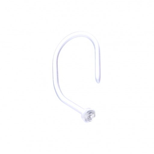 [XJNO CC] Nose Stud Bio CC Jewel Bent 0.8mm