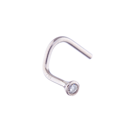 [WS75424101] Diamond Nose Stud White 18ct