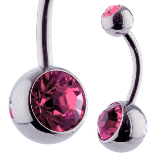 [WSBNDJ RO] Dble Jewel Banana 10mm Rose