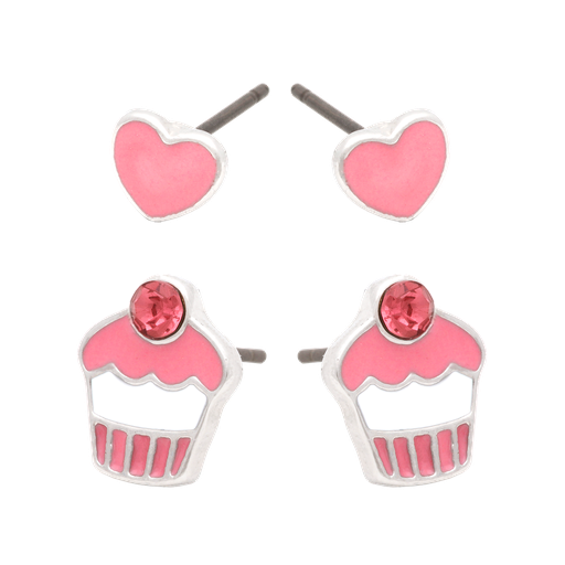 [53461] Rhodium Cupcake Set