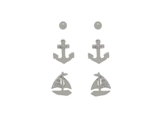[53541] Silver Anchor Set