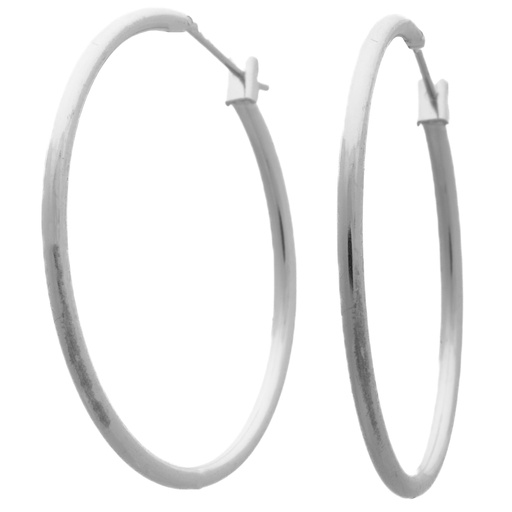 [58121] Silver X-Large Click Hoop