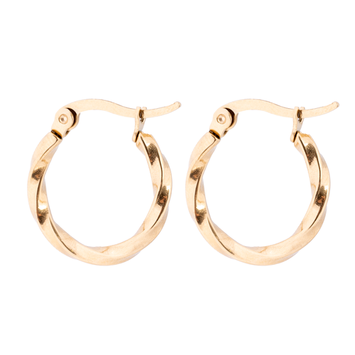 [58250] Gold Small Twist hoop