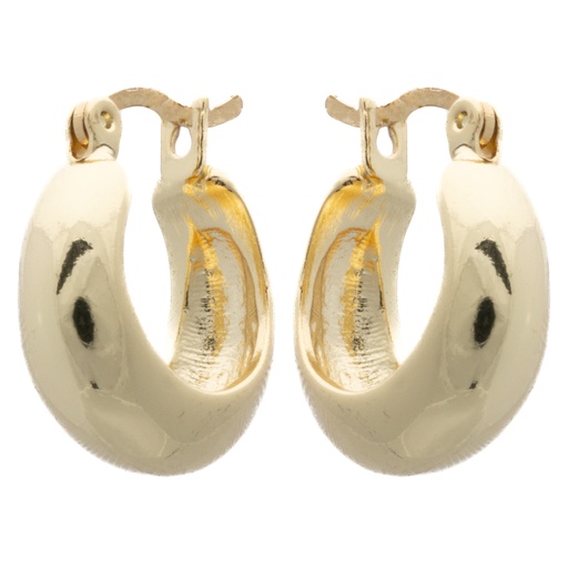 [58470] Gold "G" Taper Click Hoop