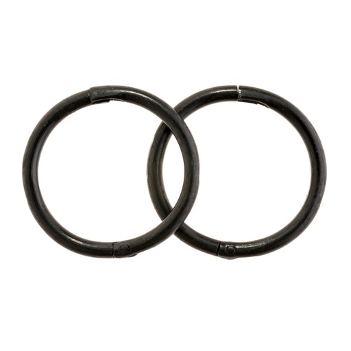 [60407] Mini BLACK Hinged Hoop on Steel