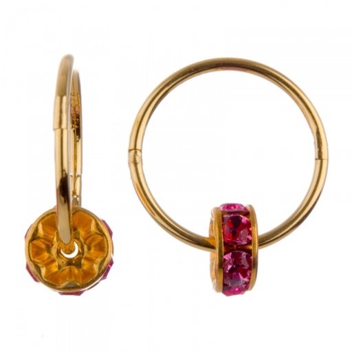 [60575RO] Gold Sleeper + Wheel Rose