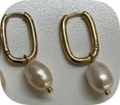 [57710] Gold Freshwater Pearl Drop